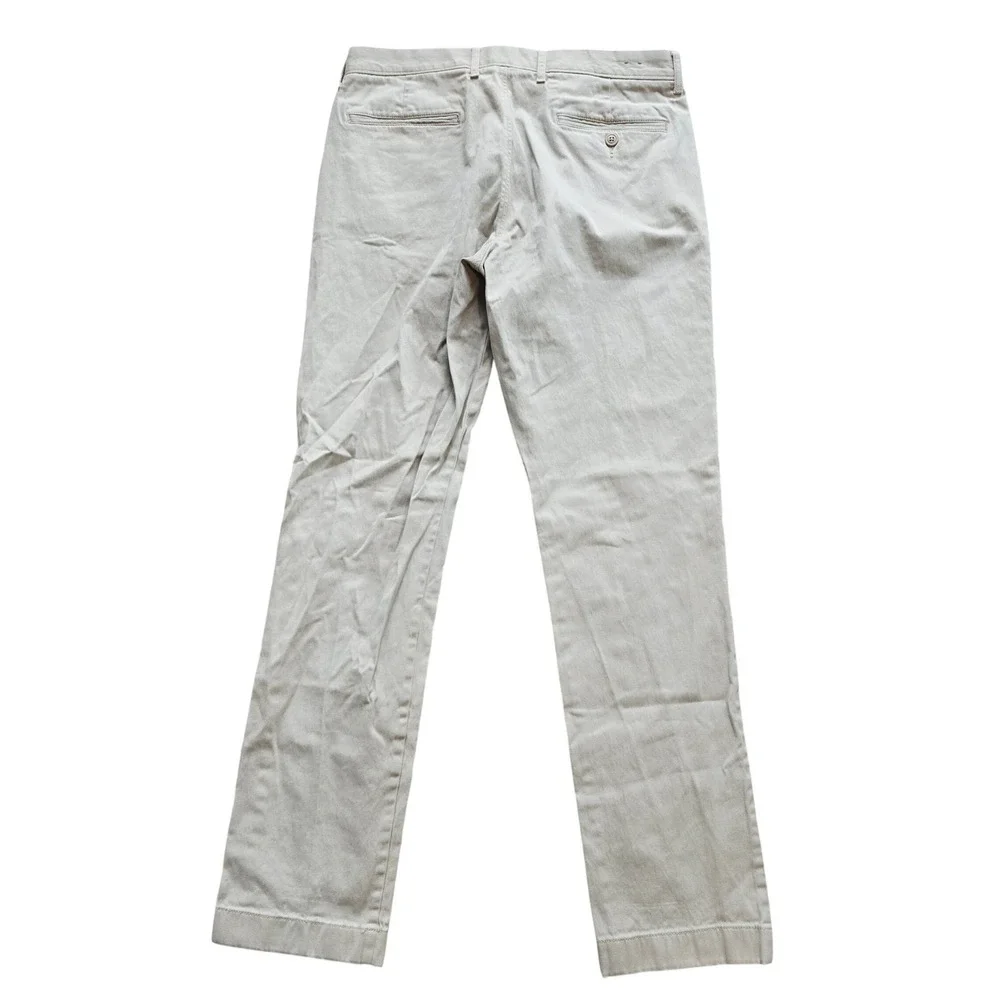 J. Crew Mens Straight Fit Stretch‎ Chino Pants Khaki Tan E1590 32x32